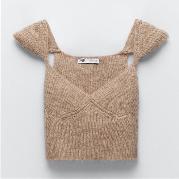 Zara Wool Blend Knit Top - Picture 2 of 9